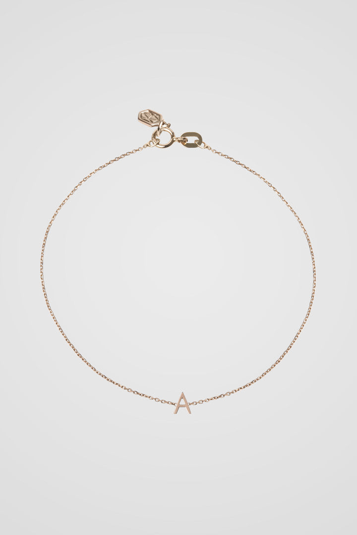 SAME DAY INITIAL BRACELET YELLOW GOLD