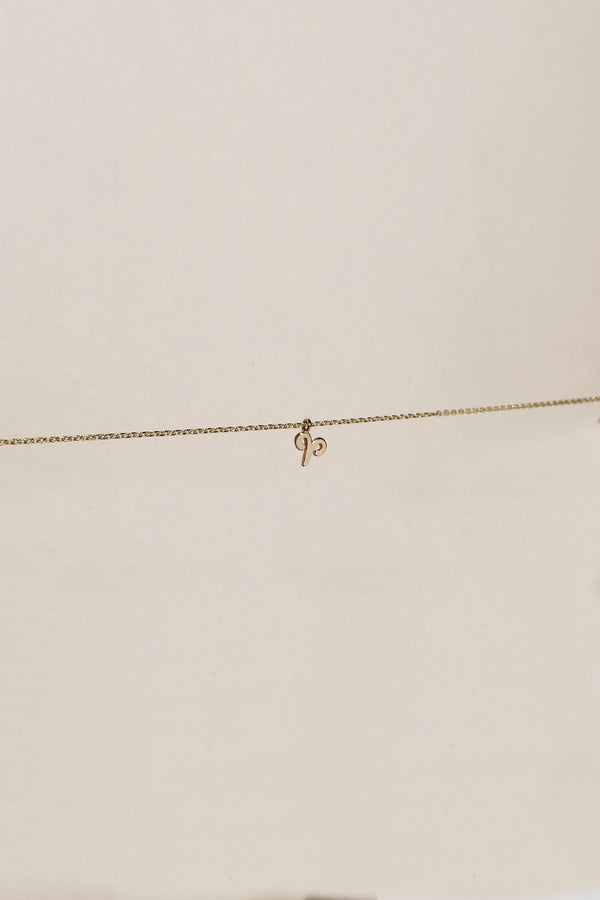 PETITE ARIES ZODIAC NECKLACE