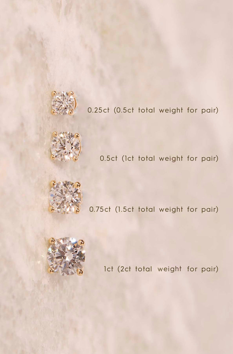 MILESTONE DIAMOND STUD PAIR