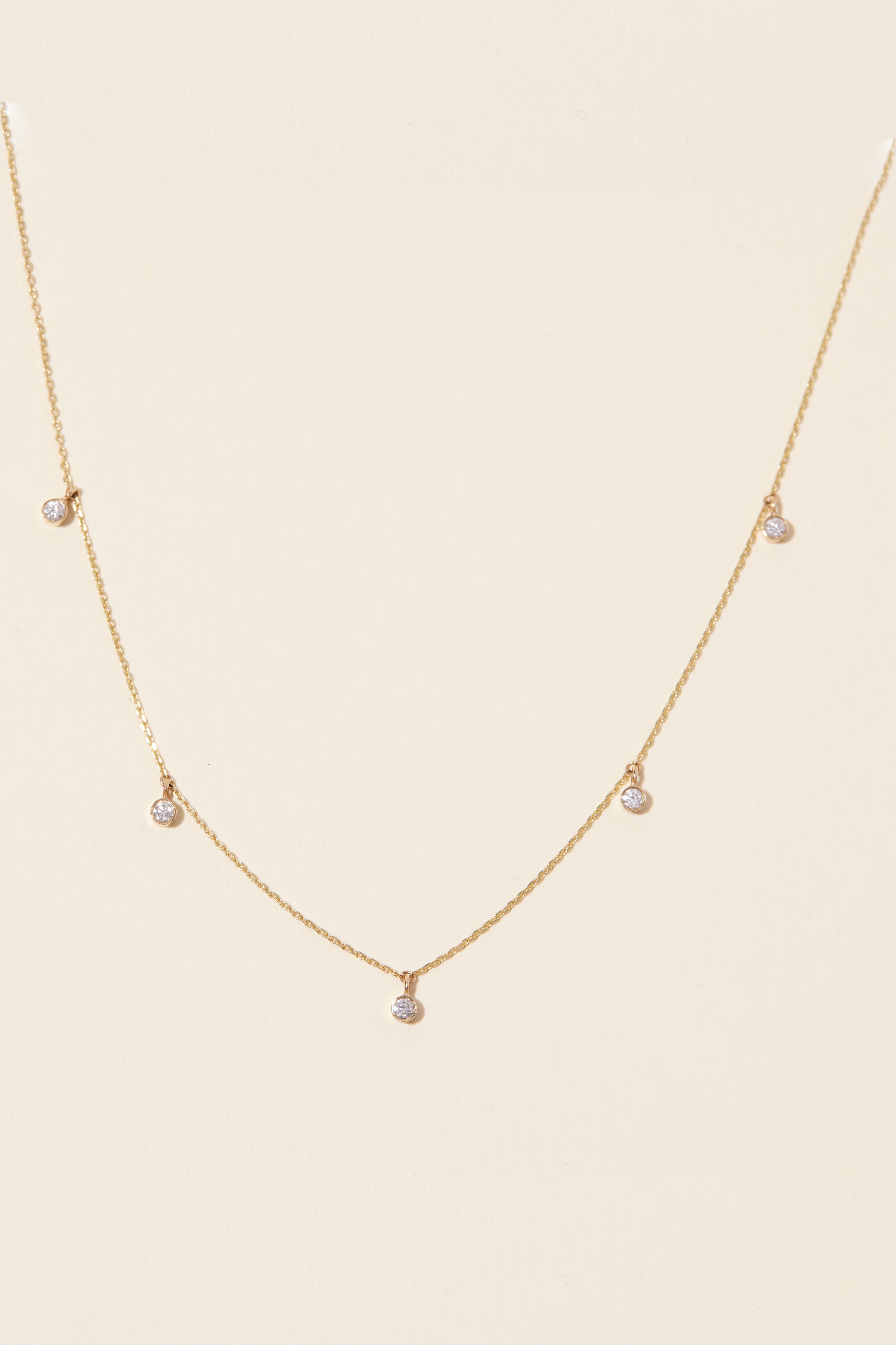 FOREVER CHARMED DIAMOND NECKLACE – AURUM + GREY