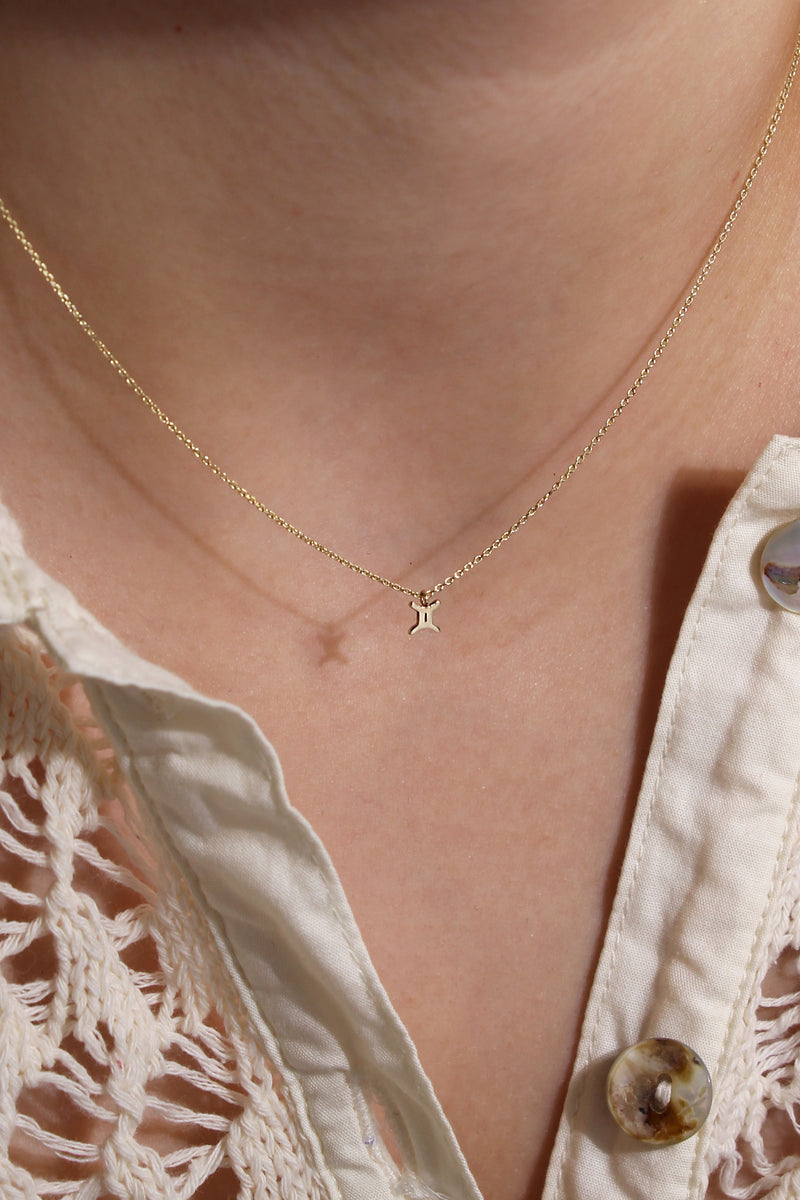 PETITE GEMINI ZODIAC NECKLACE