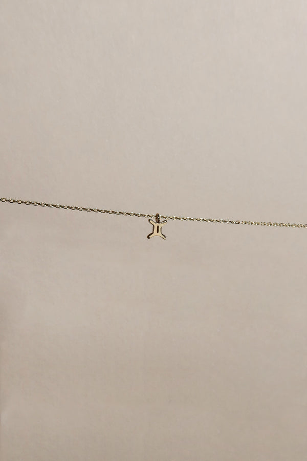 PETITE GEMINI ZODIAC NECKLACE