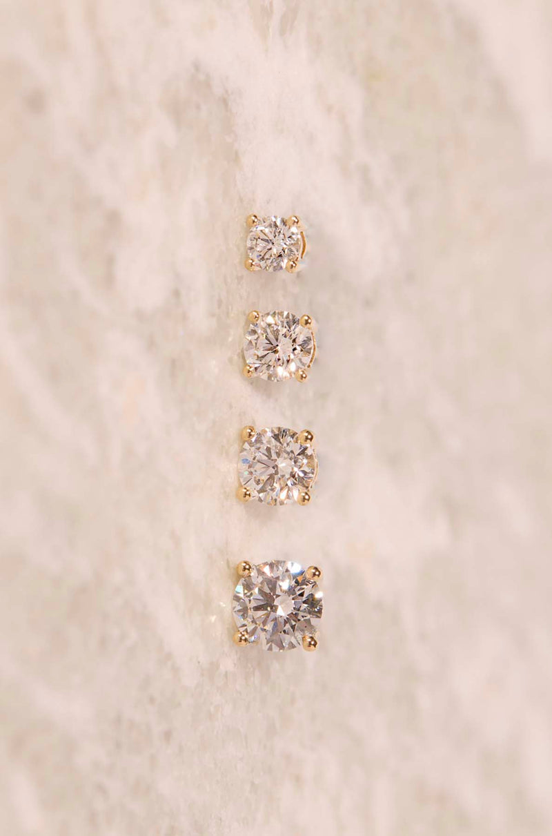 MILESTONE DIAMOND STUD PAIR