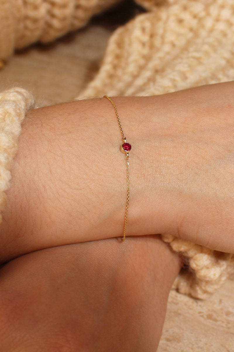 3MM RUBY BRACELET