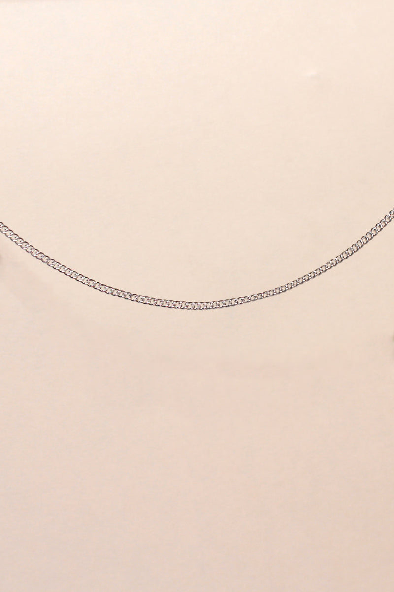 SILVER DAINTY CURB CHAIN