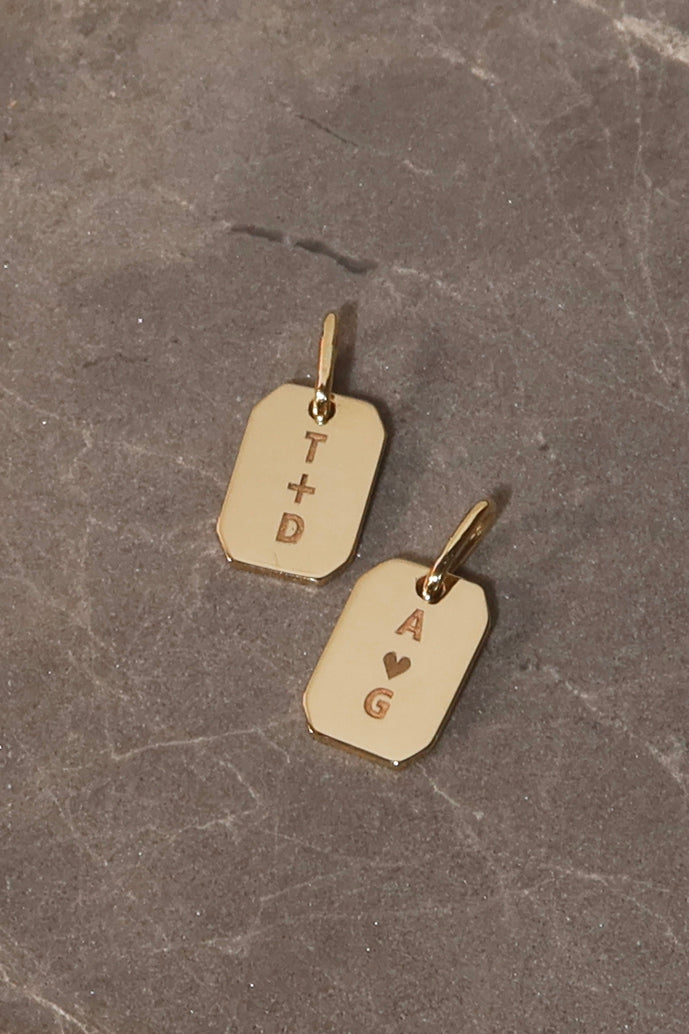 LIMITED EDITION JUST US GOLD LOVE TAG