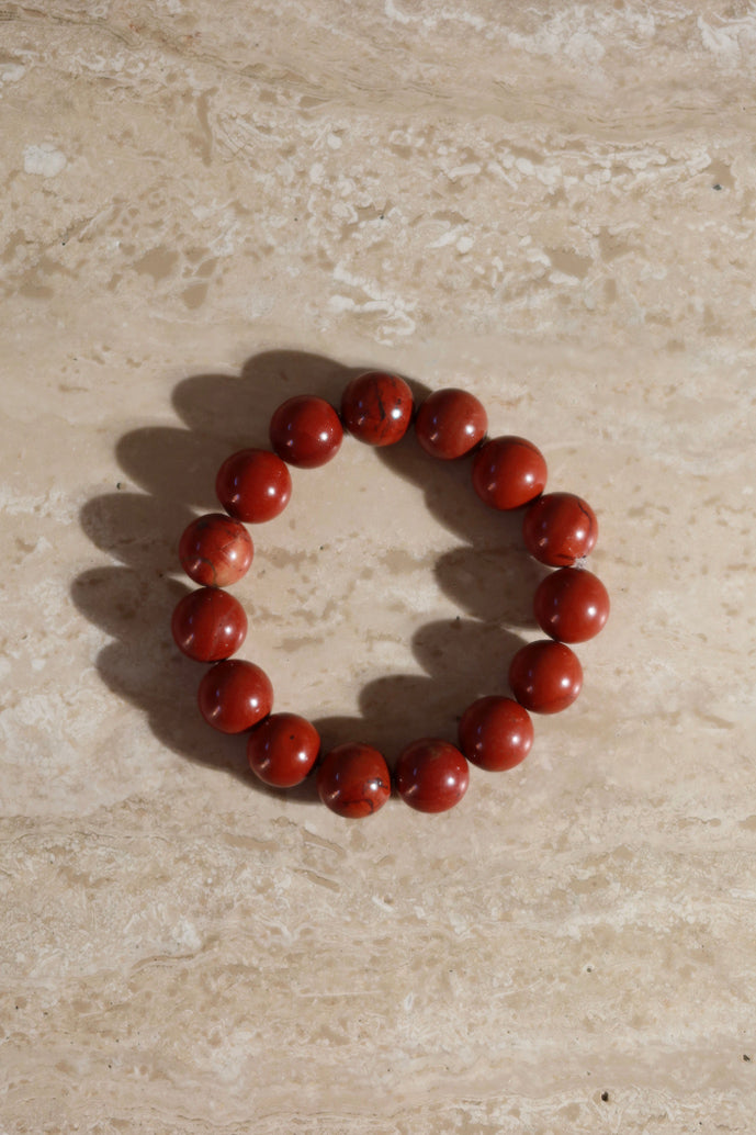 THE 1970 RED JASPER BEAD BRACELET