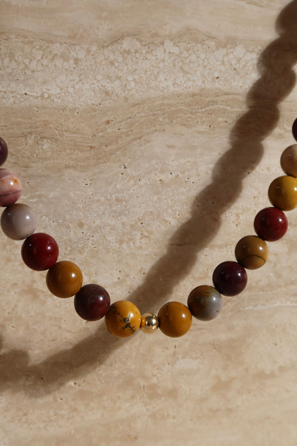 THE 1970 MOOKAITE BEAD NECKLACE