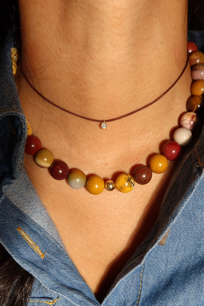 THE 1970 MOOKAITE BEAD NECKLACE