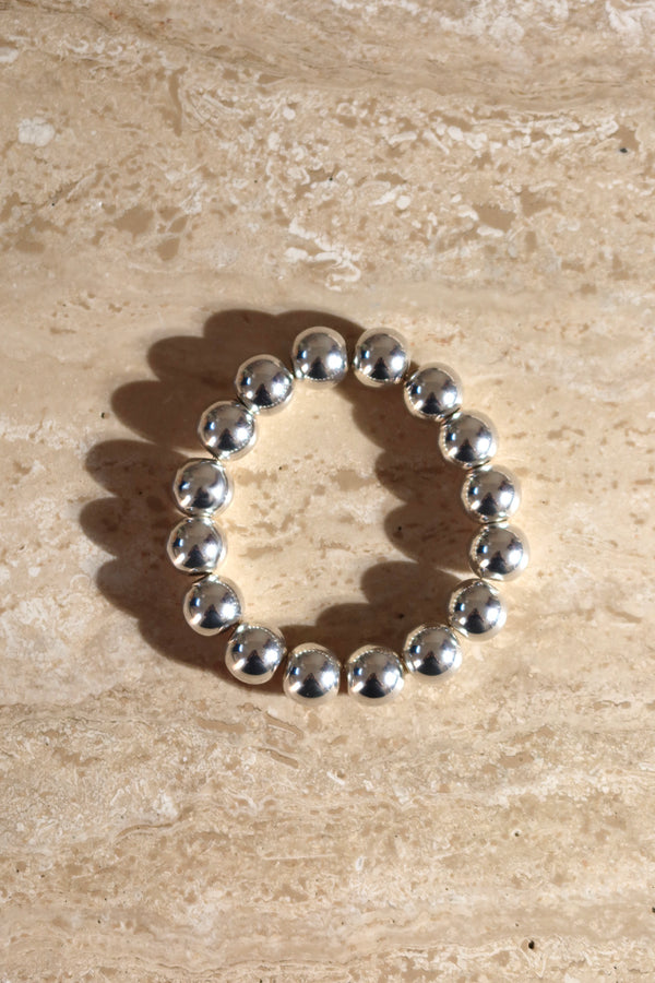 THE 1970 STERLING SILVER BEAD BRACELET