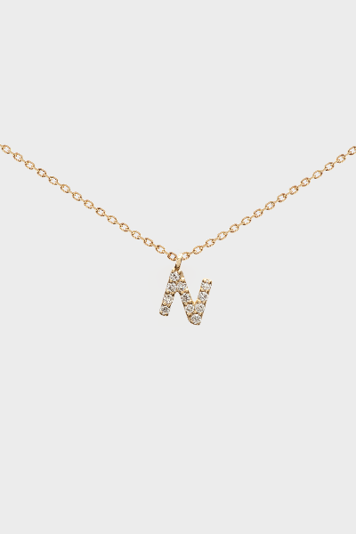 DIAMOND INITIAL NECKLACE