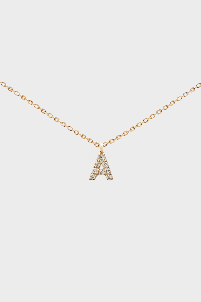 DIAMOND INITIAL NECKLACE