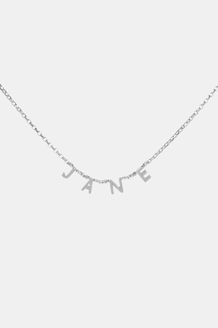 SILVER CONNECT NAME NECKLACE